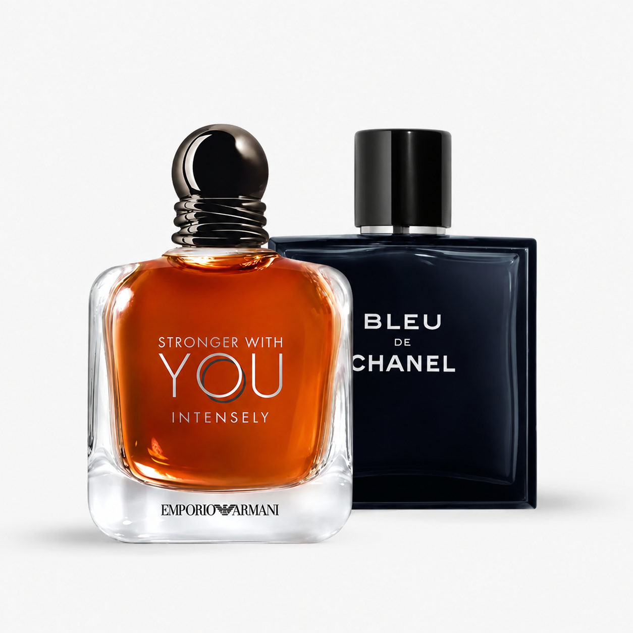 Bleu de Chanel + Armani Stronger With You Intensely